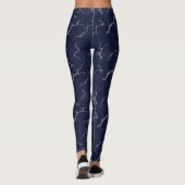 blue leggings with tie-dye design レギンス (裏面)