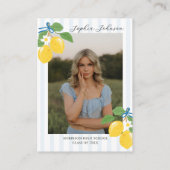 Blue Lemon Citrus Graduation College Fund エンクロージャーカード (裏面)