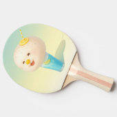 Blue Lemon Float: Smiling Bichon Cotton Candy 卓球ラケット (横)