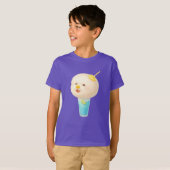 Blue Lemon Float: Smiling Bichon Cotton Candy Tシャツ (正面フル)