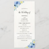 Blue Lemon Mediterranean Ceremony プログラム (正面)