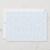 Blue Lemon Themes Baby Shower Photo Thank You Card (裏面)