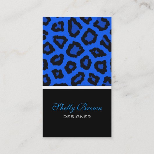 Blue Leopard印刷名刺 名刺 (正面)