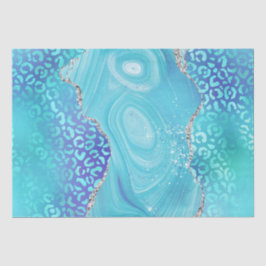 Blue Leopard Agate | Glam Abstract Stone 薄葉紙