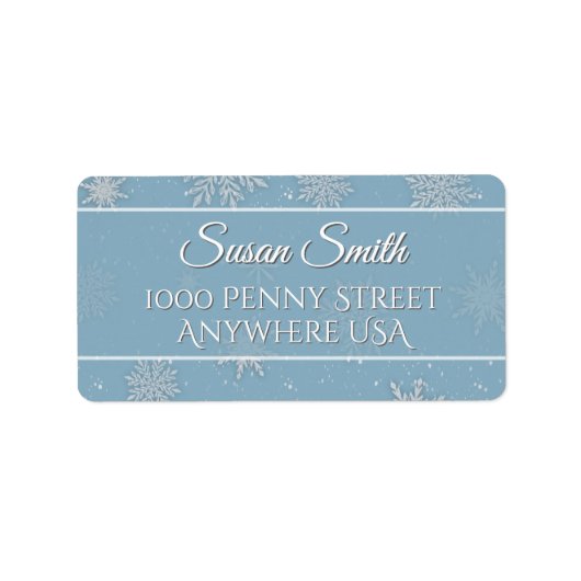 Blue Let it Snow ラベル (正面)