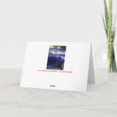 Blue Lexus Birdラバーバースデーカード カード (裏面)