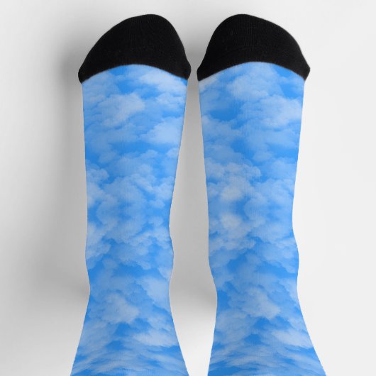 Blue & light blue socks ソックス (上部)