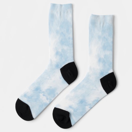 Blue & light blue socks ソックス (左)