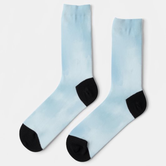 Blue & light blue socks ソックス (左)