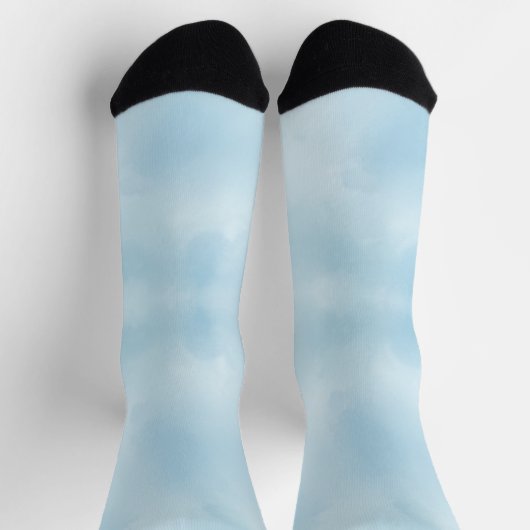 Blue & light blue socks ソックス (上部)