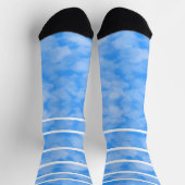 Blue & light blue socks ソックス (上部)