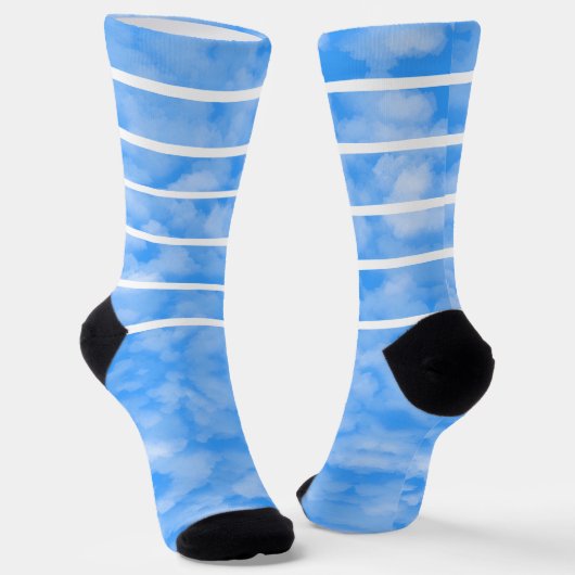Blue & light blue socks ソックス (傾斜あり)