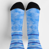 Blue & light blue socks ソックス (上部)