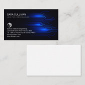 Blue Light Circuitsコンピュータエンジニアリング技術 名刺 (正面/裏面)