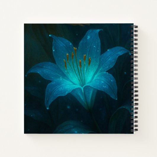 Blue Lily Fairy Art Journal ノートブック (裏面)