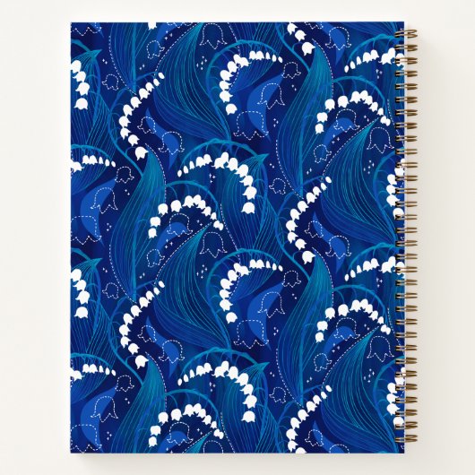 Blue Lily of the Valley Anthrival Journal ノートブック (裏面)