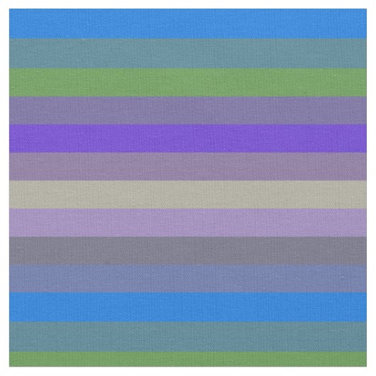 Blue, Lime & Magenta Retro Stripes ファブリック (クローズアップ)