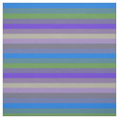Blue, Lime & Magenta Retro Stripes ファブリック (見本)