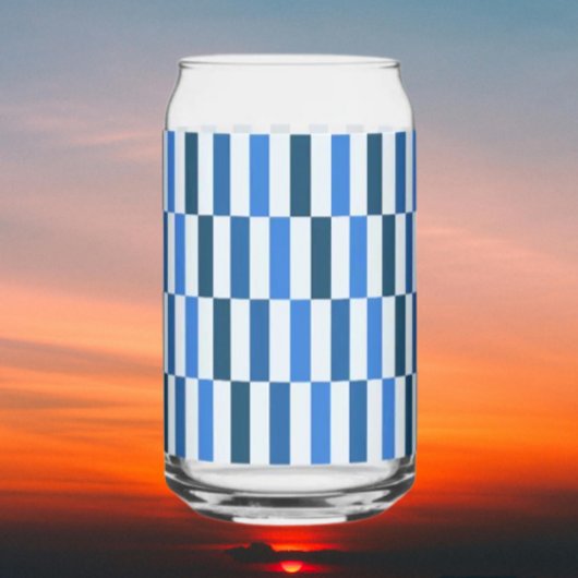 Blue Line Flow Can Glass  ガラス缶