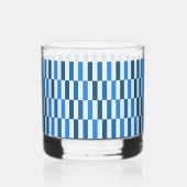 Blue Line Flow Rocks Glass  ウイスキーグラス (裏面)