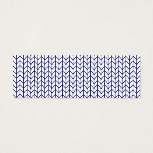 BLUE LINE KNIT ミニ名刺 (裏面)