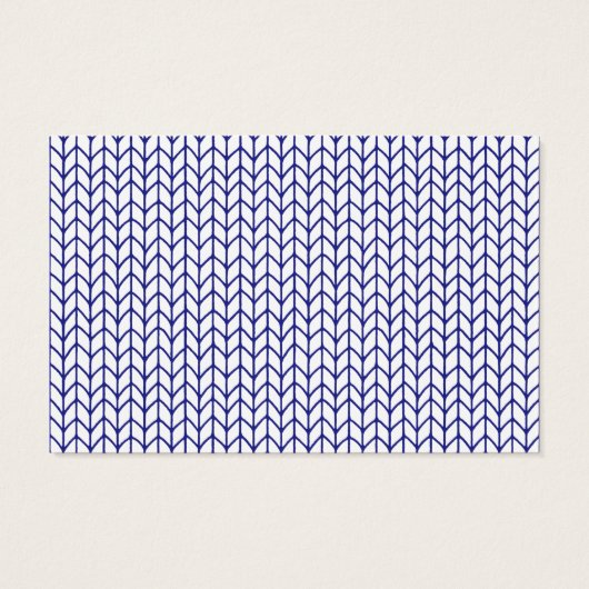 BLUE LINE KNIT ユーロサイズ名刺 (裏面)