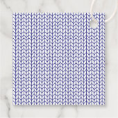 BLUE LINE KNIT 2" スクエア ヤーンマーカー フェイバータグ (裏面)