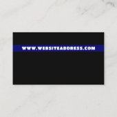 Blue Line & Logo、警察官、法執行機関 名刺 (裏面)