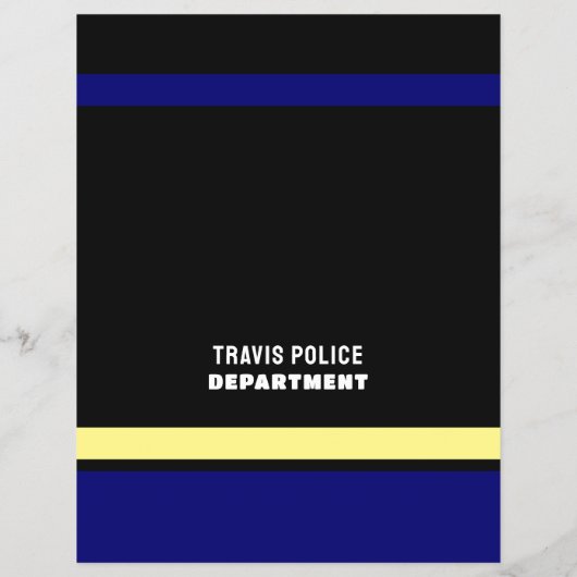 Blue Line & Logo、警察職員、Law Recruitment チラシ (裏面)