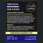 Blue Line & Logo、警察職員、Law Recruitment チラシ<br><div class="desc">Blue Line & Logo、警察官、Law Recruitment Flyer by The Business Card Store.</div>