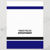 Blue Line & Logo、警察職員、Law Recruitment チラシ (裏面)