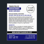 Blue Line & Logo、警察職員、Law Recruitment チラシ<br><div class="desc">Blue Line & Logo、警察官、Law Recruitment Flyer by The Business Card Store.</div>