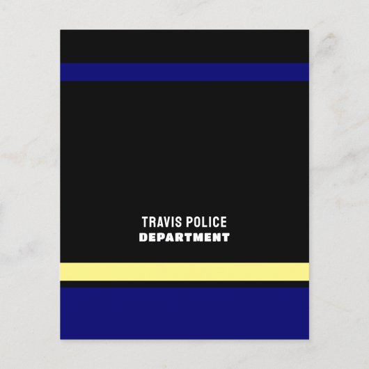 Blue Line & Siren、警察官の募集 チラシ (裏面)