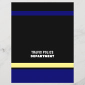 Blue Line & Siren、警察官の募集 チラシ (裏面)