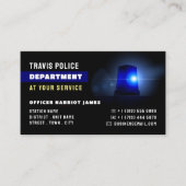 Blue Line & Siren、警察官、法執行部 名刺 (正面)