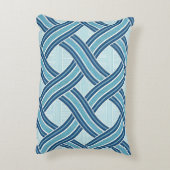 Blue Lines Pattern アクセントクッション (裏面(縦))