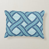 Blue Lines Pattern アクセントクッション (裏面)