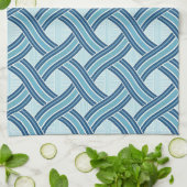 Blue Lines Pattern キッチンタオル (折り畳み)