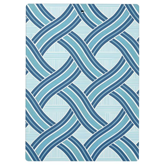 Blue Lines Pattern クリップボード (裏面)