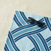 Blue Lines Pattern ビーチタオル (インサイチュ)