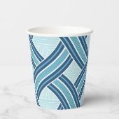 Blue Lines Pattern 紙コップ (裏面)