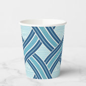 Blue Lines Pattern 紙コップ (左)