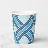 Blue Lines Pattern 紙コップ (右)
