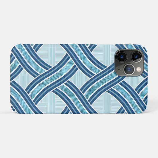 Blue Lines Pattern Case-Mate iPhoneケース (裏面(横))