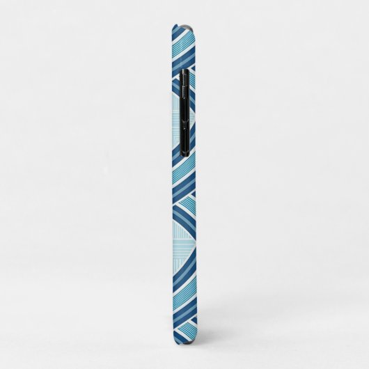 Blue Lines Pattern Case-Mate iPhoneケース (裏面/左)