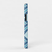 Blue Lines Pattern Case-Mate iPhoneケース (裏面/右)