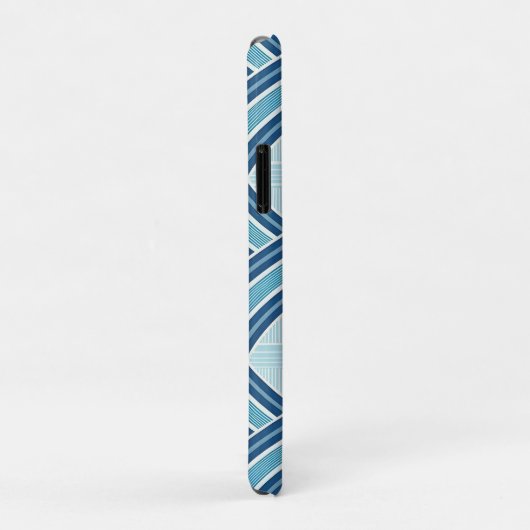 Blue Lines Pattern Case-Mate iPhoneケース (裏面/右)