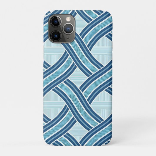Blue Lines Pattern Case-Mate iPhoneケース (裏)
