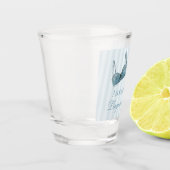 Blue Lingerie Shower Bachelorette Party Favor ショットグラス (左)