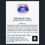 Blue Lips、Modeling Agency、Model Agent チラシ<br><div class="desc">Blue Lips、Modeling Agency、Model Agentのビラ広告ーを名刺ストアで提供。</div>